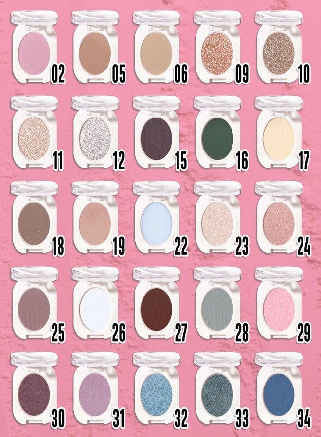 QIDSTERS Pink Shimmer Single Eyeshadow, Lightweight Blendable Mini Eye Shadow for Older Women, Monochrome Eyeshadow Palette Makeup Pigmented Waterproof, Vegan & Cruelty-Free, 29 - Image 3